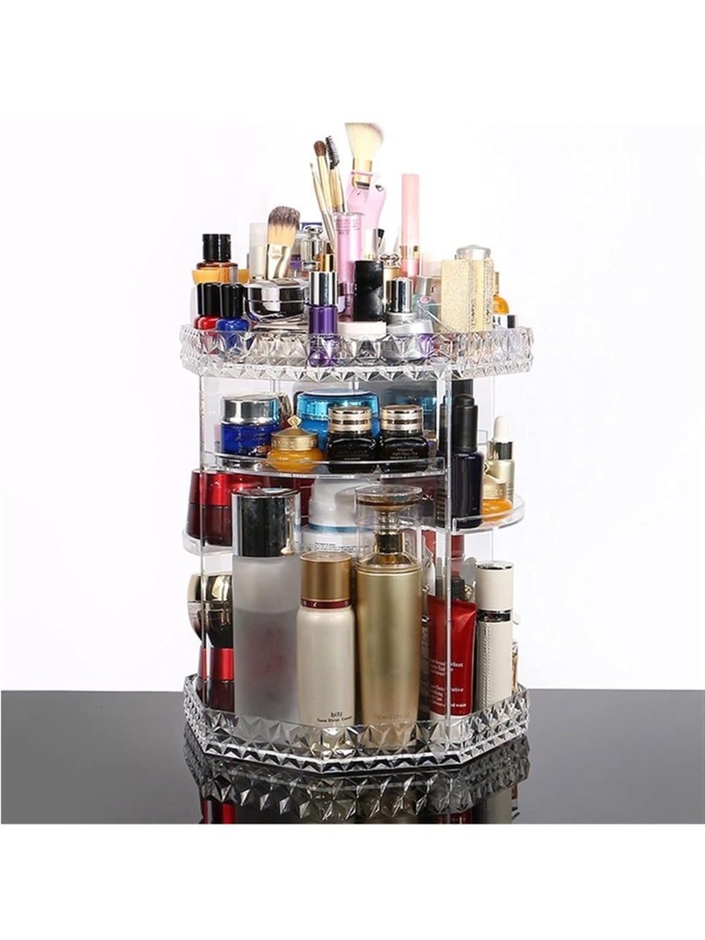 Acrylic Rotating Makeup Organizer, 360°
